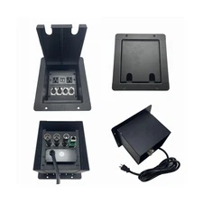 ProCraft Recessed Floor Pocket - Mini Stage Connectivity Box with a 2-Hole Li...