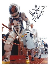 JIM LOVELL APOLLO 13 SIGNED 8x10 GEMINI 7 LAUNCH PHOTO UACC ASTRONAUT AUTOGRAPH