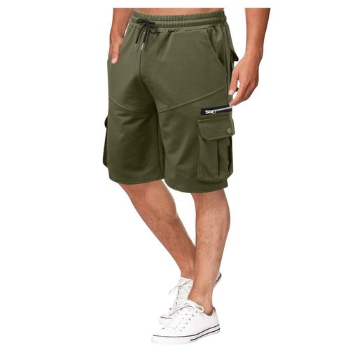 Men's Summer Cargo Shorts Loose Casual Pants Multi-Pockets Men's Jogging Shorts - Picture 22 of 27