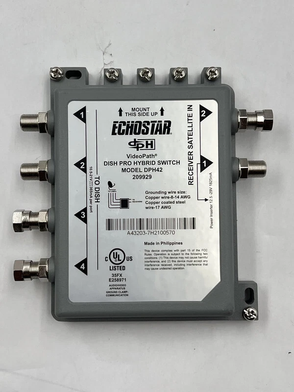 ECHOSTAR DPH42 DISH PRO HYBRID 42 SWITCH AND POWER INSERTER - Image 2 of 3