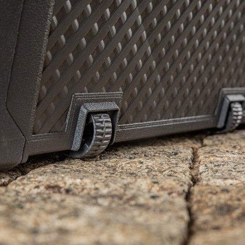 Gartentruhe HARZ 270 L Anthrazit Anti-UV Rollen abschließbar Wasserdicht - Bild 10 von 14