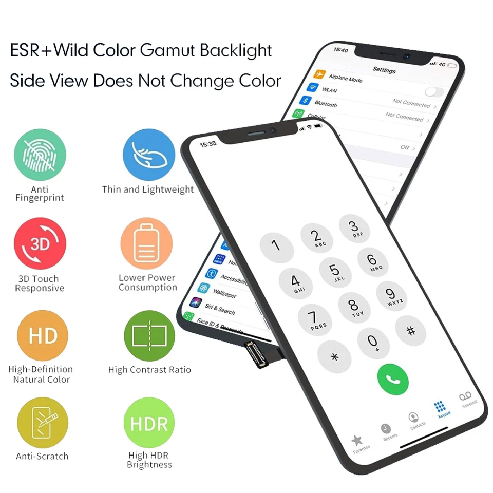 For iPhone 14 13 12 11 Pro X XR XS MAX 8 7 6 Screen Replacement LCD Display - Image 3 of 4