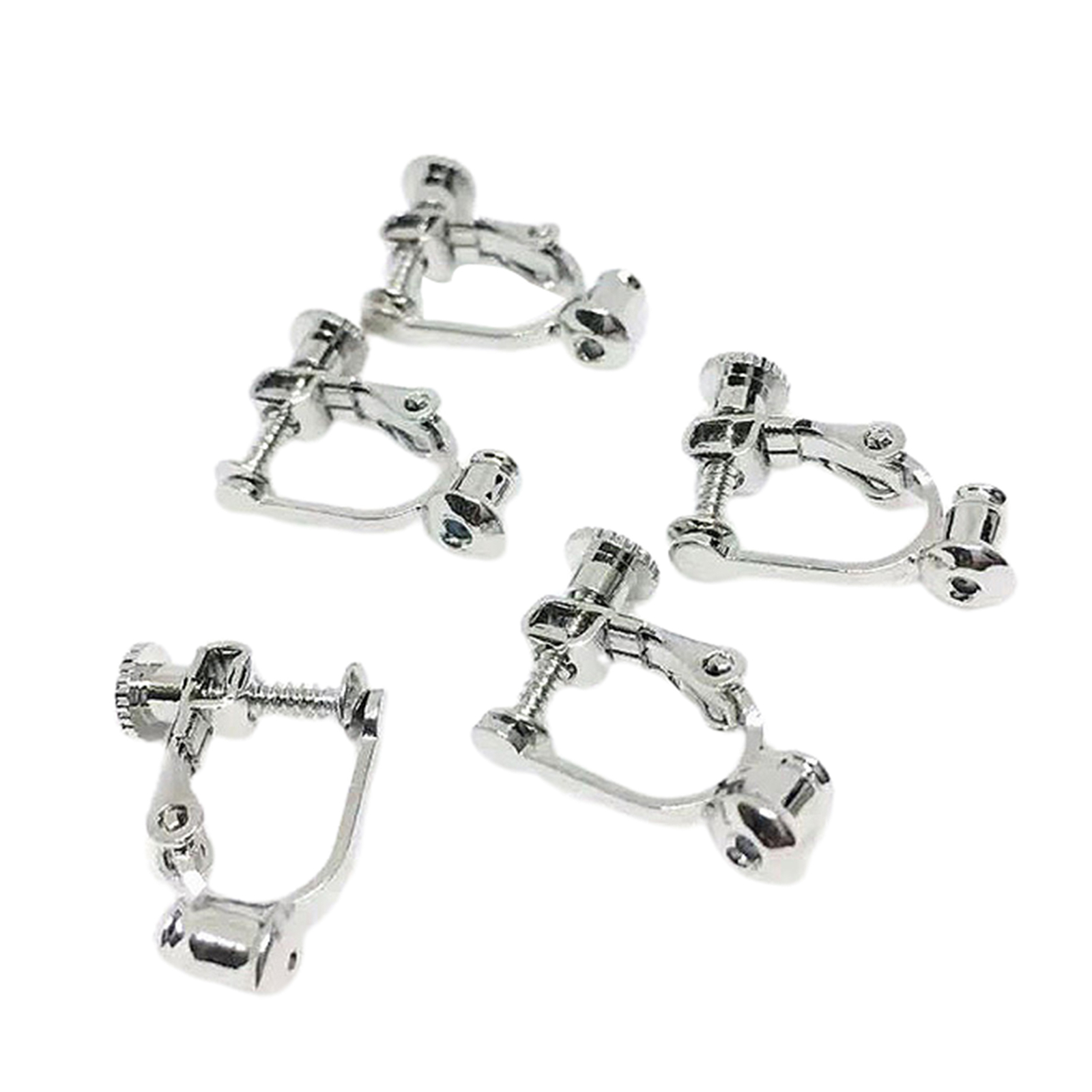 64pcs Ohrring Konverter Clip on Komponenten Nicht Durchstochene Kit mit Box