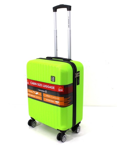 55x40x23cm 4 Wheel Suitcase Hard Shell Carry On Cabin Bag Trolley Hand Luggage - Picture 57 of 67