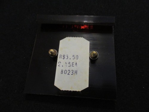 Vintage BERGERE GOLDTONE Earring Pierced ears NOS - Picture 3 of 4