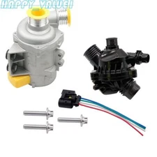 For BMW E60 E61 E81 E87 E90 AP03 11517586925 Electric Water Pump+Thermostat Kit