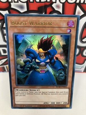 Yu-Gi-Oh! TCG Boost Warrior BLAR-EN063 Ultra Rare 1st Edition Near Mint