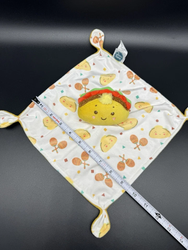 Manta de seguridad de felpa Mary Meyer Sweet Taco Lovey esquinas anudadas Foto 3 de 4