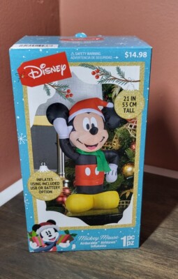 ☆ エアー バルーン 電飾 人形 ミッキーマウス サンタ クリスマス Xmas