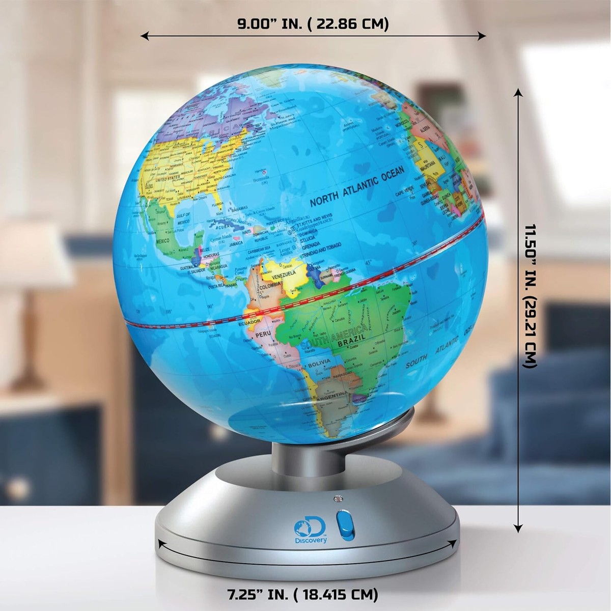 Discovery Mindblown Globe 2 in 1 Day and Night Earth for