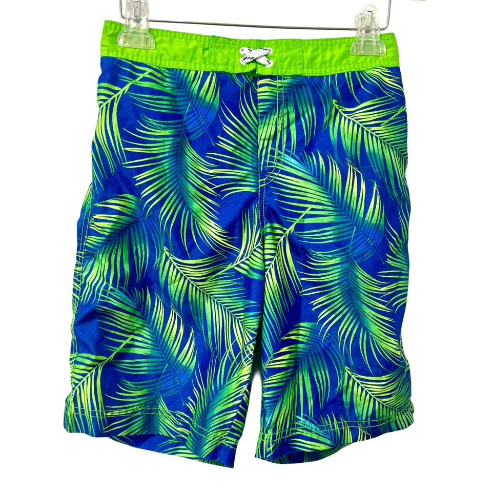 Lote de 2 shorts de natação masculinos forrados de malha tamanho 14/16 M verão praia - Imagem 2 de 4