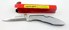 Spyderco POLICE MODEL 1007R-SER Knife Serrated SS circa late 90's Rare Mint C07