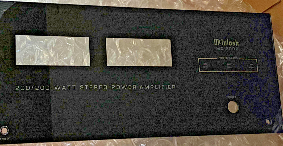 Original MC2002 glass faceplate by McIntosh | eBay