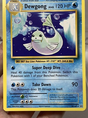 Dewgong 29/108 Rare (Non-Holo) - XY Evolutions - Pokemon TCG 2016