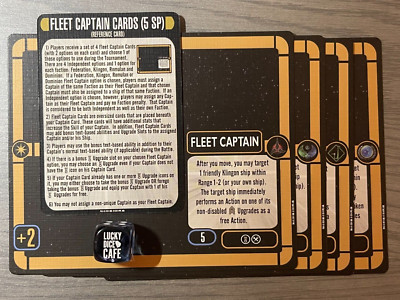 WizKids Star Trek Attack Wing Fleet Captain Cards OP