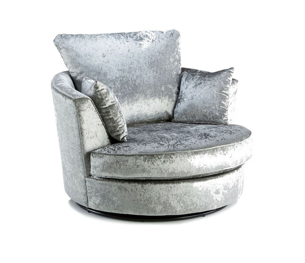 Big Corner Sofa Suite Tango Crushed Velvet Fabric, Silver eBay