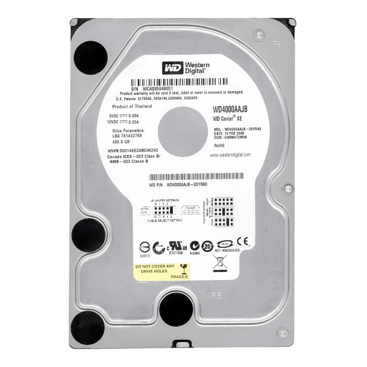 から厳選した WD 120GB キャビア Re Eide ATA100 7200 Rpm 8MB 3.5インチ
