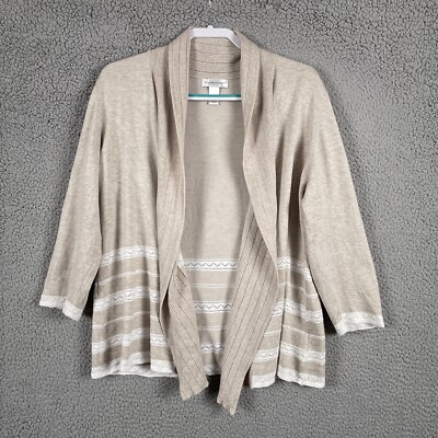 Christopher Banks Sweater Women Extra Large 34 Sleeve