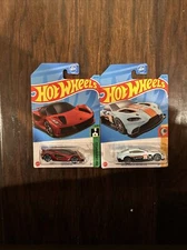 2023 Hot Wheels Aston Martin Vantage GTE Gulf & Lotus Evija Red D Case