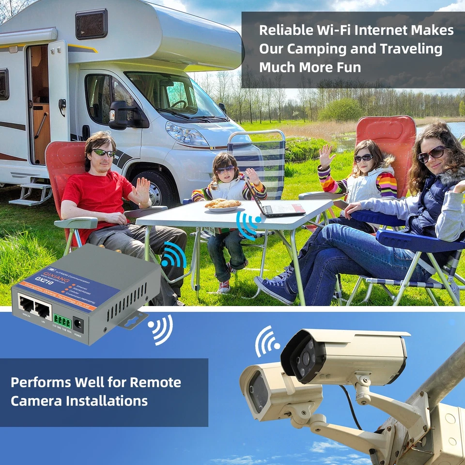 QX210 Industrial Gradade 4G LTE WiFi Router, Cellular VPN Client Routers Modem - Image 3 of 4