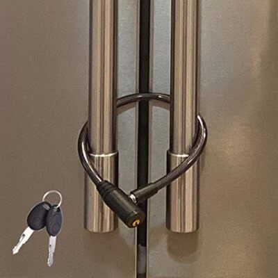 Original Fridge/Refrigerator Lock French-Door/Cabinet Locks with Keys for Kids