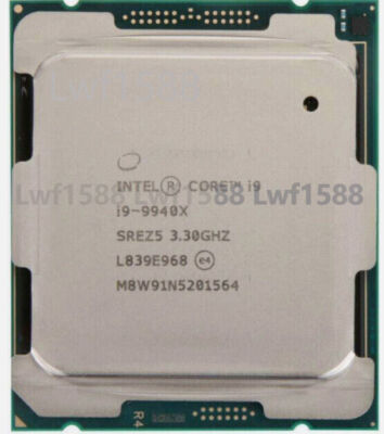 Intel Core X Series i9-9940X LGA-2066 X299 SREZ5 14-core 3.30GHz CPU processor