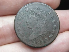 1810 Classic Head Large Cent Penny- VF/XF Details