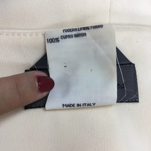 Les Copains Cream Blazer Jacket Top Size 44 / 8 US /. Medium Long Sleeve - Picture 14 of 14