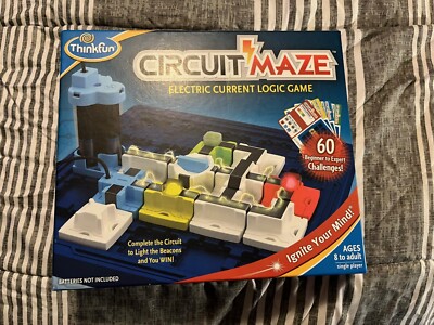 ThinkFun Circuit Maze Logic Game 2015 Electric Current Building Brainteaser