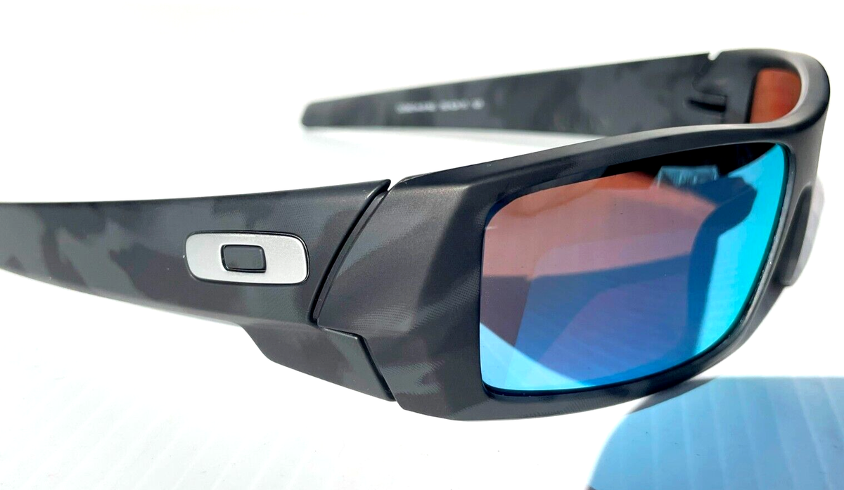 Oakley GASCAN Matte Black Camo PRIZM POLARIZED Deep Water Blue