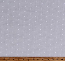Heirloom Embroidered Dot Lawn Batiste White 45" Fabric by the Yard D163.38