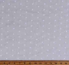 Heirloom Embroidered Dot Lawn Batiste White 45" Fabric by the Yard D163.38