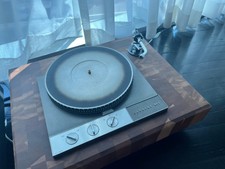 Garrard 401 Turntable Solid Cherry Butcher Block Plinth W/ Atp12-t Tonearm