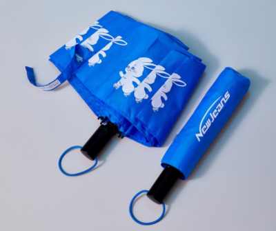 NewJeans Rabbit Tokki 3 Tier Folding Umbrella Blue | eBay