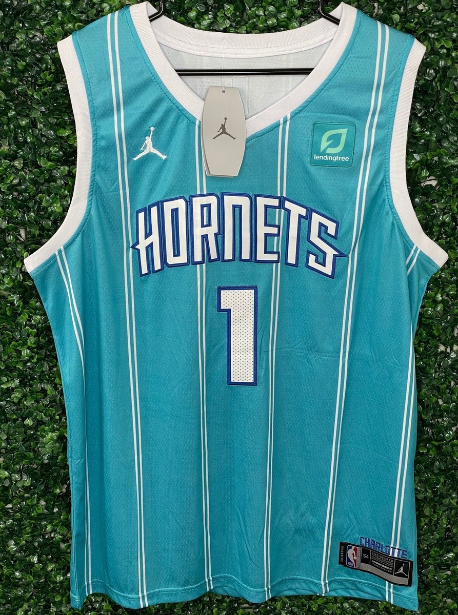 Mens Hornets LaMelo Ball Jersey New Number 1 Jersey | eBay