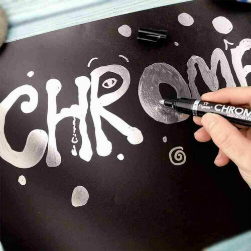 NEW 3X Art Liquid Mirror Chrome Marker Pen 0.7mm 1mm 3mm Multifunction aA - Afbeelding 7 van 11