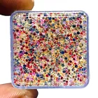 100 Pcs Natural Multi Sapphire 1mm Round Diamond Cut Dazzling Loose Gemstone Lot