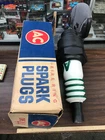 vintage plastic blow mold ac spark plug display sign 30 inch 2pc with orig box