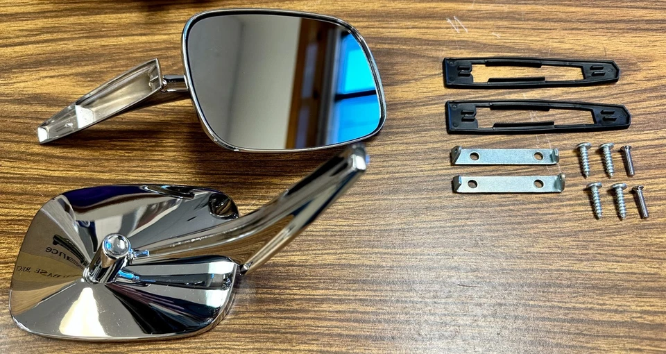 SALE Outside Door Mirrors 12pc Kit Premium Camaro Nova Chevelle Impala ElCamino  - Image 2 of 4