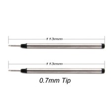 113mmx6mm 0.7mm Tip Rollerball Pen Refills for Mont Blanc 105159 M710 P163
