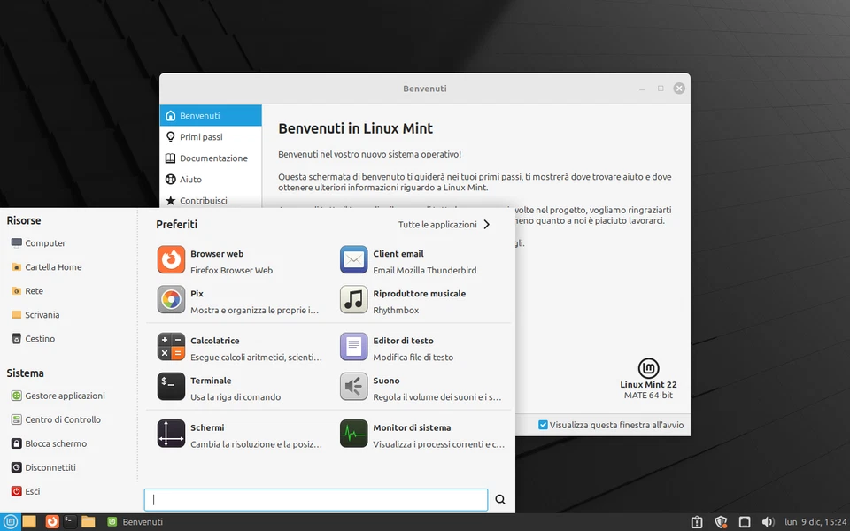 DVD Linux Mint MATE 22 simile a Windows 64 bit Desktop Classico - Immagine 3 di 4