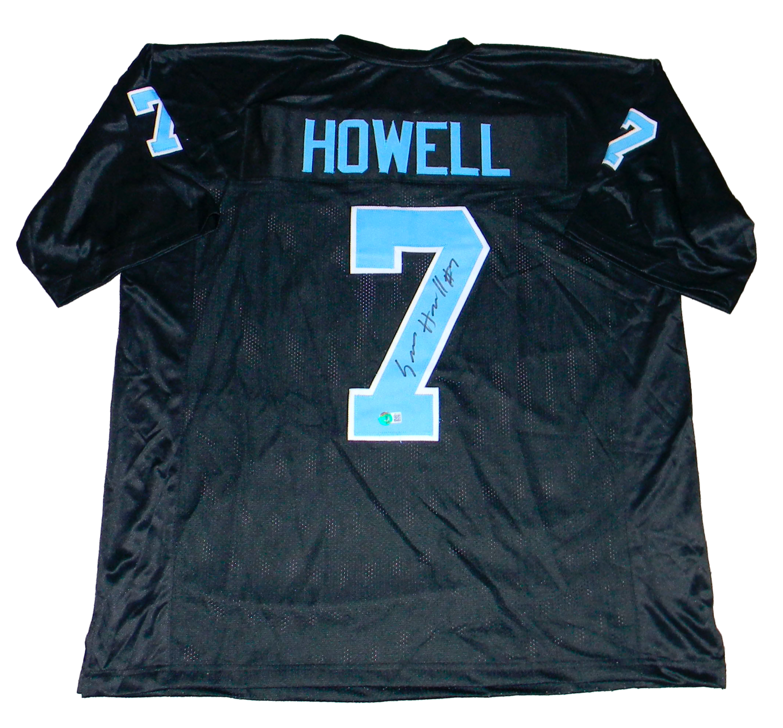Sam Howell Autographed Signed North Carolina Tar Heels #7 BLACK JERSEY BECKETT 