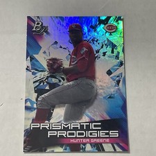 2019 HUNTER GREENE BOWMAN PLATINUM PRISMATIC PRODIGIES CINCINNATI REDS #PPP-36