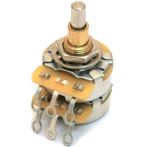 Fender CTS Concentric 250K/500K Audio Solid Shaft Potentiometer, Volume and Tone