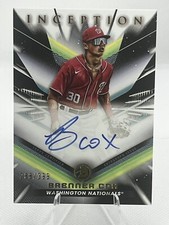 2023 Bowman Inception Brenner Cox Washington Nationals Auto #’ed /399 On Card