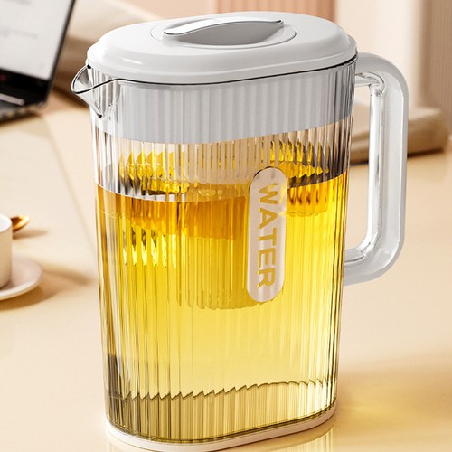 Water Pitcher With Lid 2L Unbreakable Hot/Cold Water Jug Ice Tea Juice Container - Picture 11 of 14