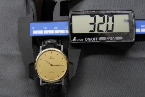 【EXC+5】 OMEGA De Ville Cal.1478 Gold Dial 195.2378 Vintage 32mm QZ Men's Watch - Picture 7 of 15