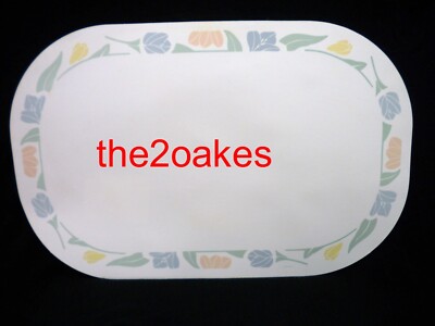 4 Corelle FRIENDSHIP Reversible Placemats Plastic Foam Vinyl Double 2 Sided