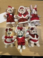 Tokyo Disney Resort Japan Duffy  Friends Set Of 6 Christmas 2024 Plush ToyBadge