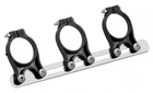 3 LNB Multi Feed Holder - METAL Design - Adjustable - 40mm Triple Way Bracket